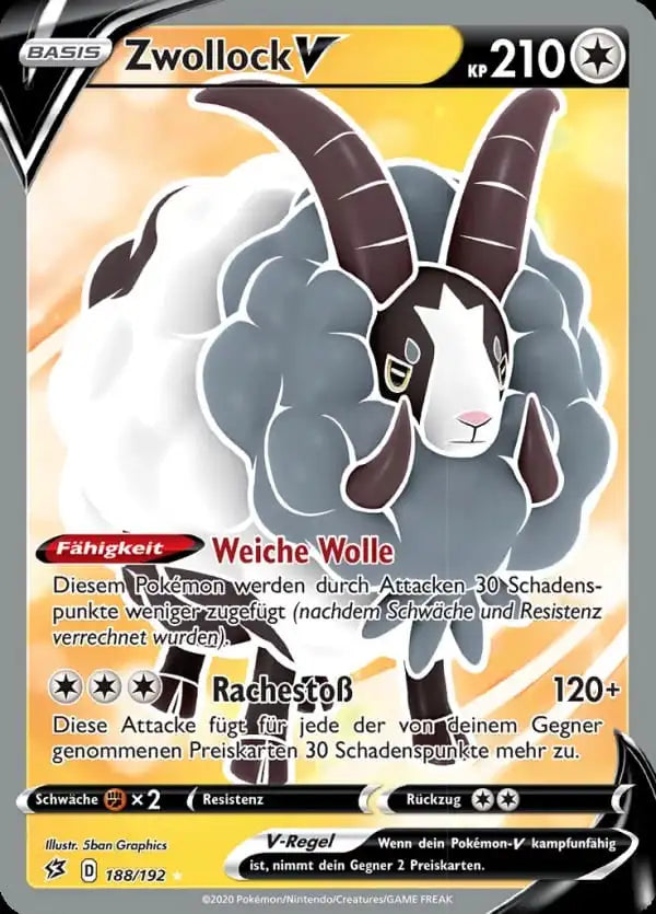 zwollock v 188/192 – Pokémon Clash der Rebellen Karte