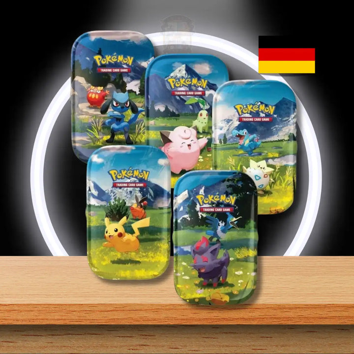 Pokémon Tins in Deutsch aus Mega-Entwicklung Erhabene Helden