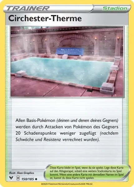 circhester therme 150/185 – Pokémon Farbenschock Karte