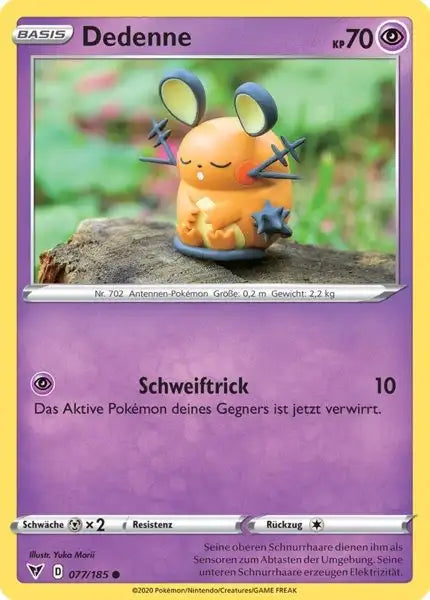 dedenne 077/185 – Pokémon Farbenschock Karte