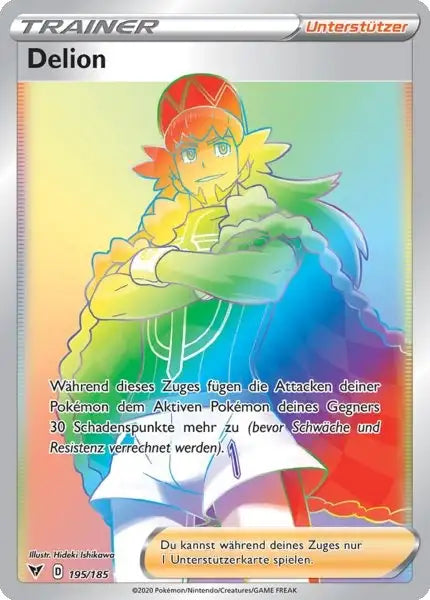 delion 195/185 – Pokémon Farbenschock Karte
