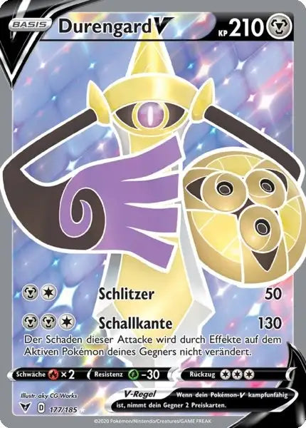 durengard v 177/185 – Pokémon Farbenschock Karte