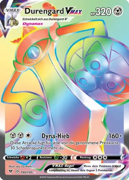 durengard vmax 190/185 – Pokémon Farbenschock Karte