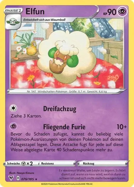 elfun 076/185 – Pokémon Farbenschock Karte