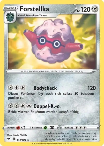 forstellka 114/185 – Pokémon Farbenschock Karte