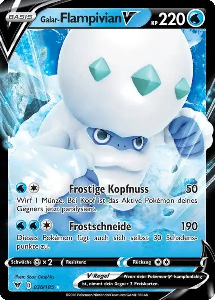 galar flampivian v 036/185 – Pokémon Farbenschock Karte
