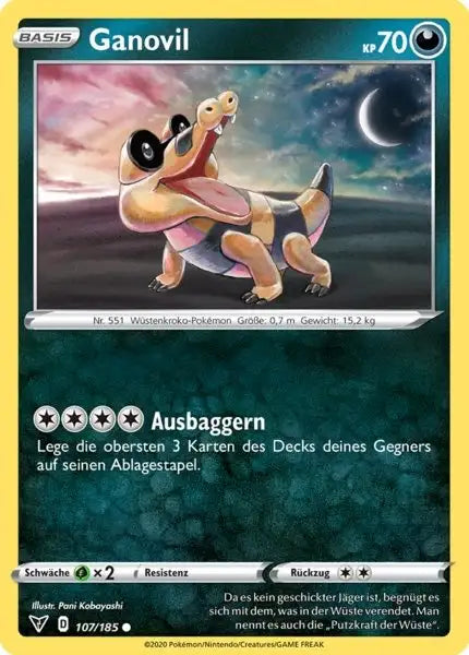 ganovil 107/185 – Pokémon Farbenschock Karte