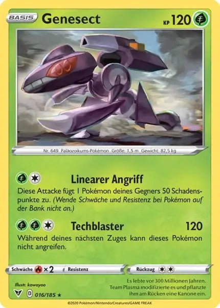 genesect 016/185 – Pokémon Farbenschock Karte