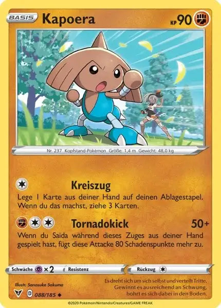 kapoera 088/185 – Pokémon Farbenschock Karte
