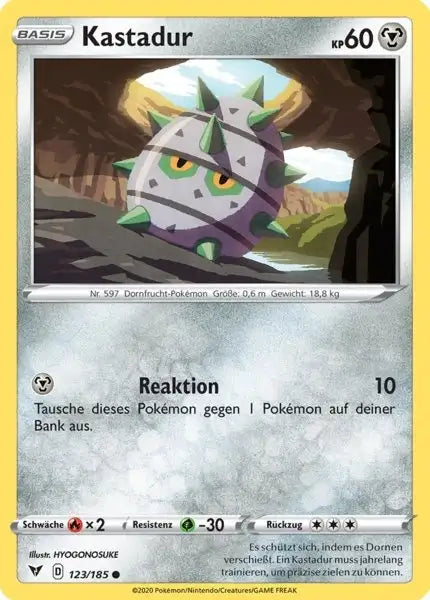 kastadur 123/185 – Pokémon Farbenschock Karte