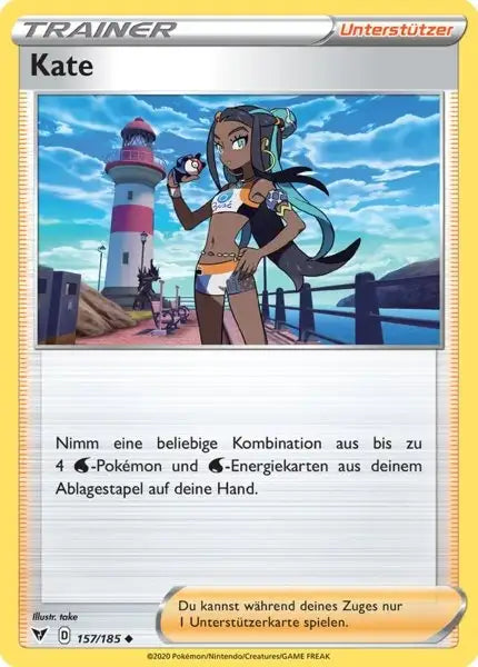 kate 157/185 – Pokémon Farbenschock Karte