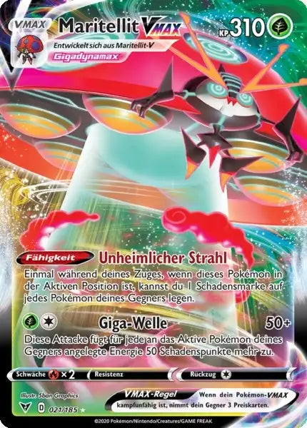 maritellit vmax 021/185 – Pokémon Farbenschock Karte