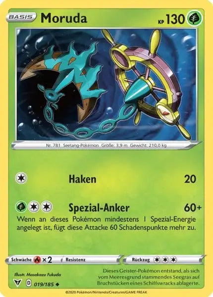 moruda 019/185 – Pokémon Farbenschock Karte
