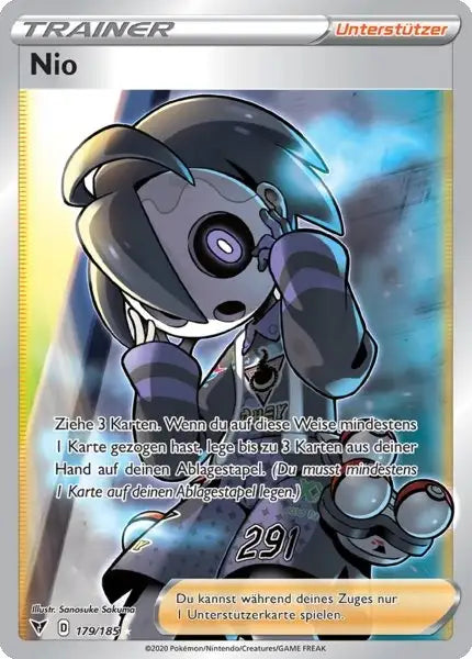 nio 179/185 – Pokémon Farbenschock Karte