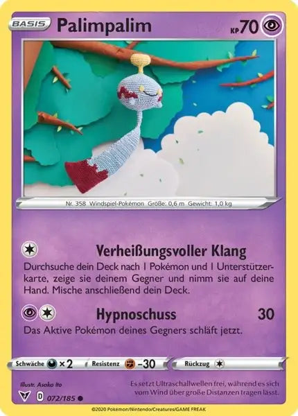 palimpalim 072/185 – Pokémon Farbenschock Karte