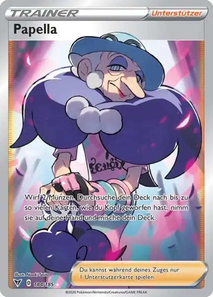 papella 184/185 – Pokémon Farbenschock Karte