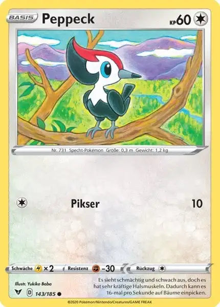 peppeck 143/185 – Pokémon Farbenschock Karte