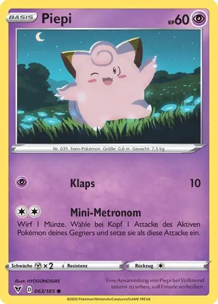 piepi 063/185 – Pokémon Farbenschock Karte