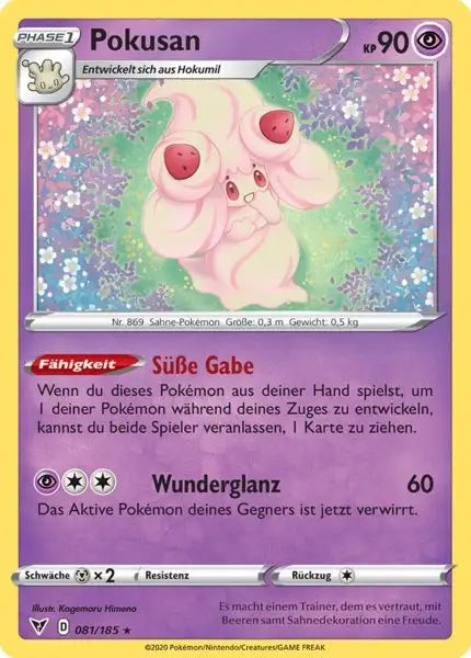 pokusan 081/185 – Pokémon Farbenschock Karte