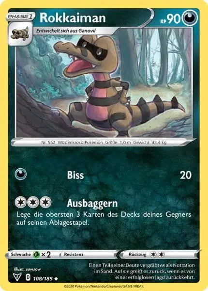 rokkaiman 108/185 – Pokémon Farbenschock Karte