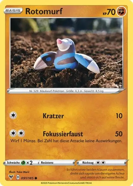 rotomurf 091/185 – Pokémon Farbenschock Karte