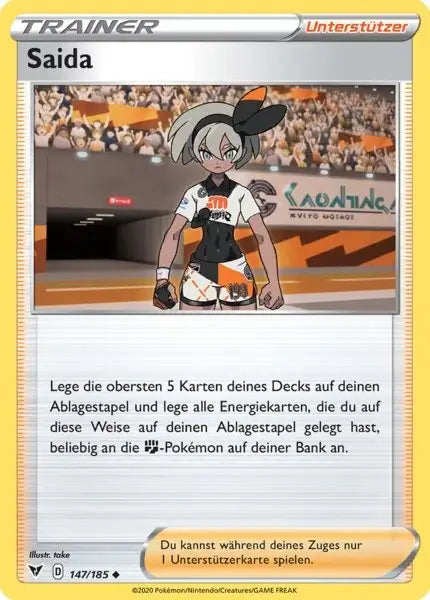 saida 147/185 – Pokémon Farbenschock Karte