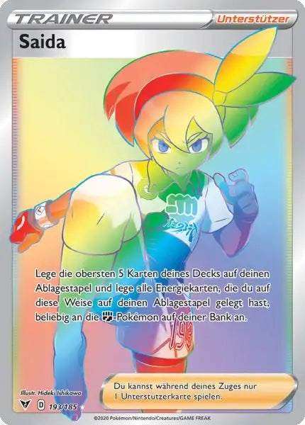 saida 193/185 – Pokémon Farbenschock Karte