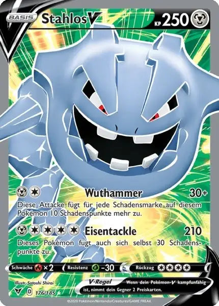 stahlos v 176/185 – Pokémon Farbenschock Karte