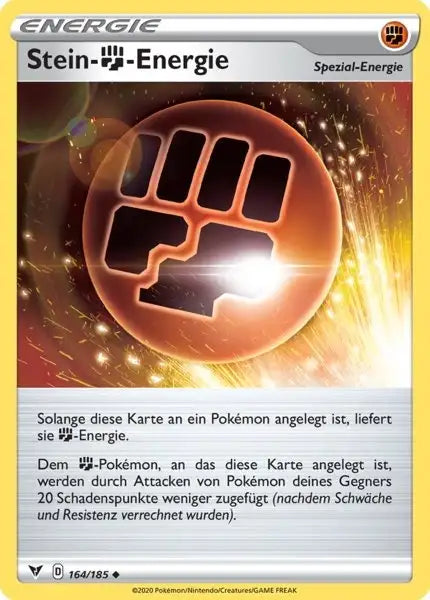 stein k energie 164/185 – Pokémon Farbenschock Karte