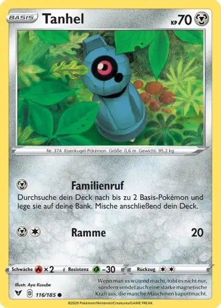 tanhel 116/185 – Pokémon Farbenschock Karte
