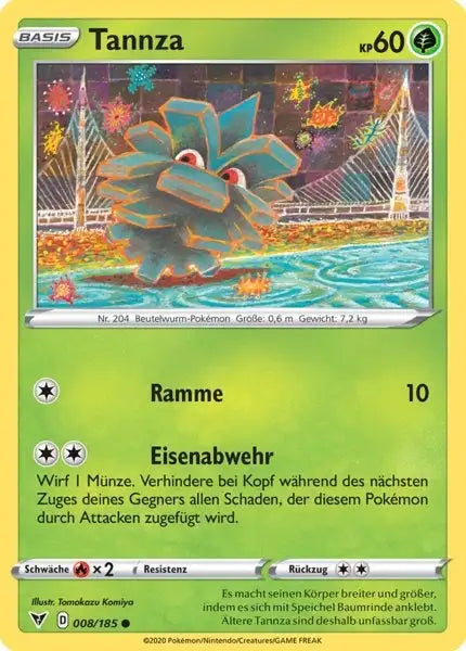 tannza 008/185 – Pokémon Farbenschock Karte