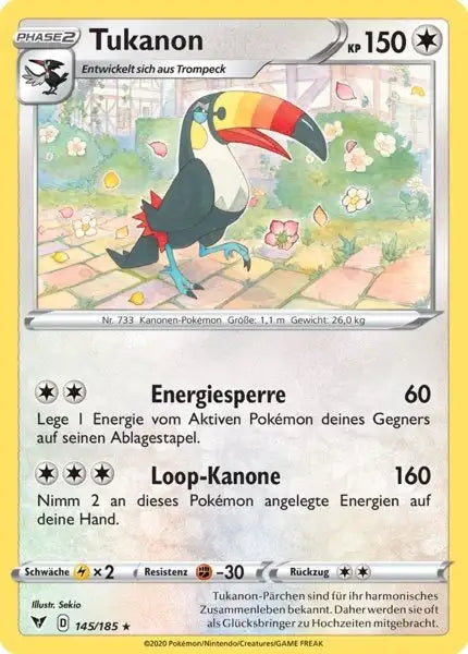 tukanon 145/185 – Pokémon Farbenschock Karte