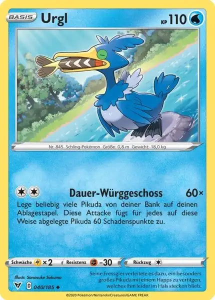 urgl 040/185 – Pokémon Farbenschock Karte