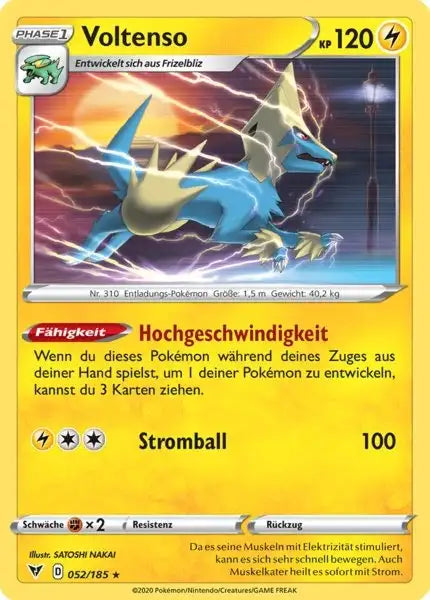 voltenso 052/185 – Pokémon Farbenschock Karte