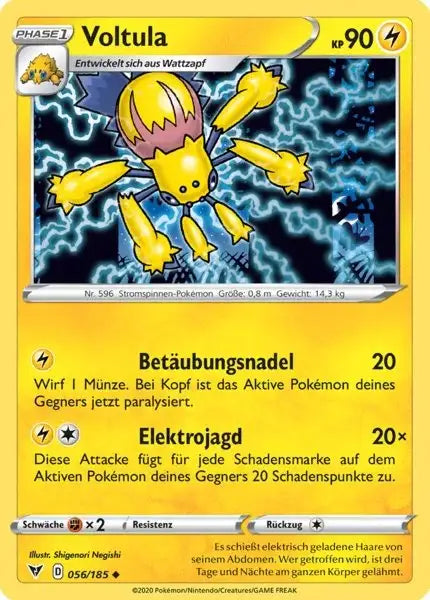 voltula 056/185 – Pokémon Farbenschock Karte