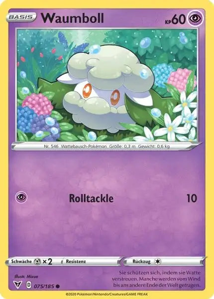waumboll 075/185 – Pokémon Farbenschock Karte