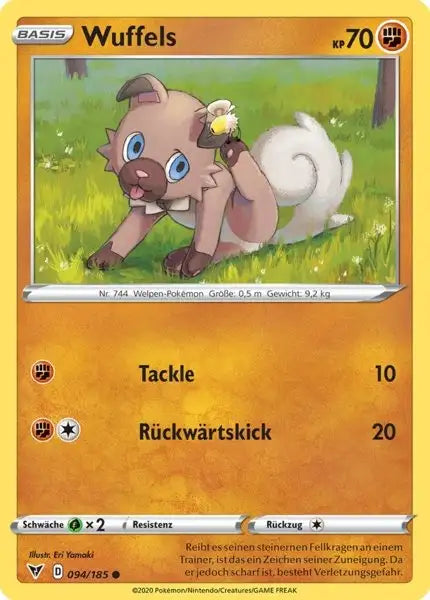 wuffels 094/185 – Pokémon Farbenschock Karte