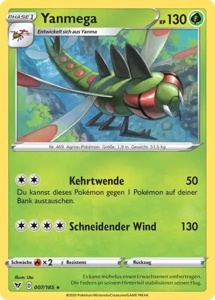 yanmega 007/185 – Pokémon Farbenschock Karte