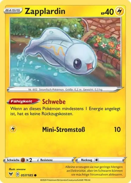 zapplardin 057/185 – Pokémon Farbenschock Karte