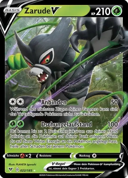 zarude v 022/185 – Pokémon Farbenschock Karte