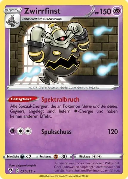 zwirrfinst 071/185 – Pokémon Farbenschock Karte