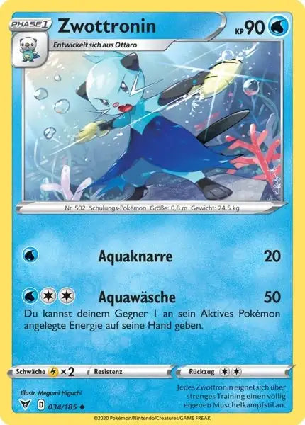 zwottronin 034/185 – Pokémon Farbenschock Karte