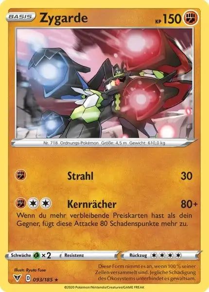 zygarde 093/185 – Pokémon Farbenschock Karte