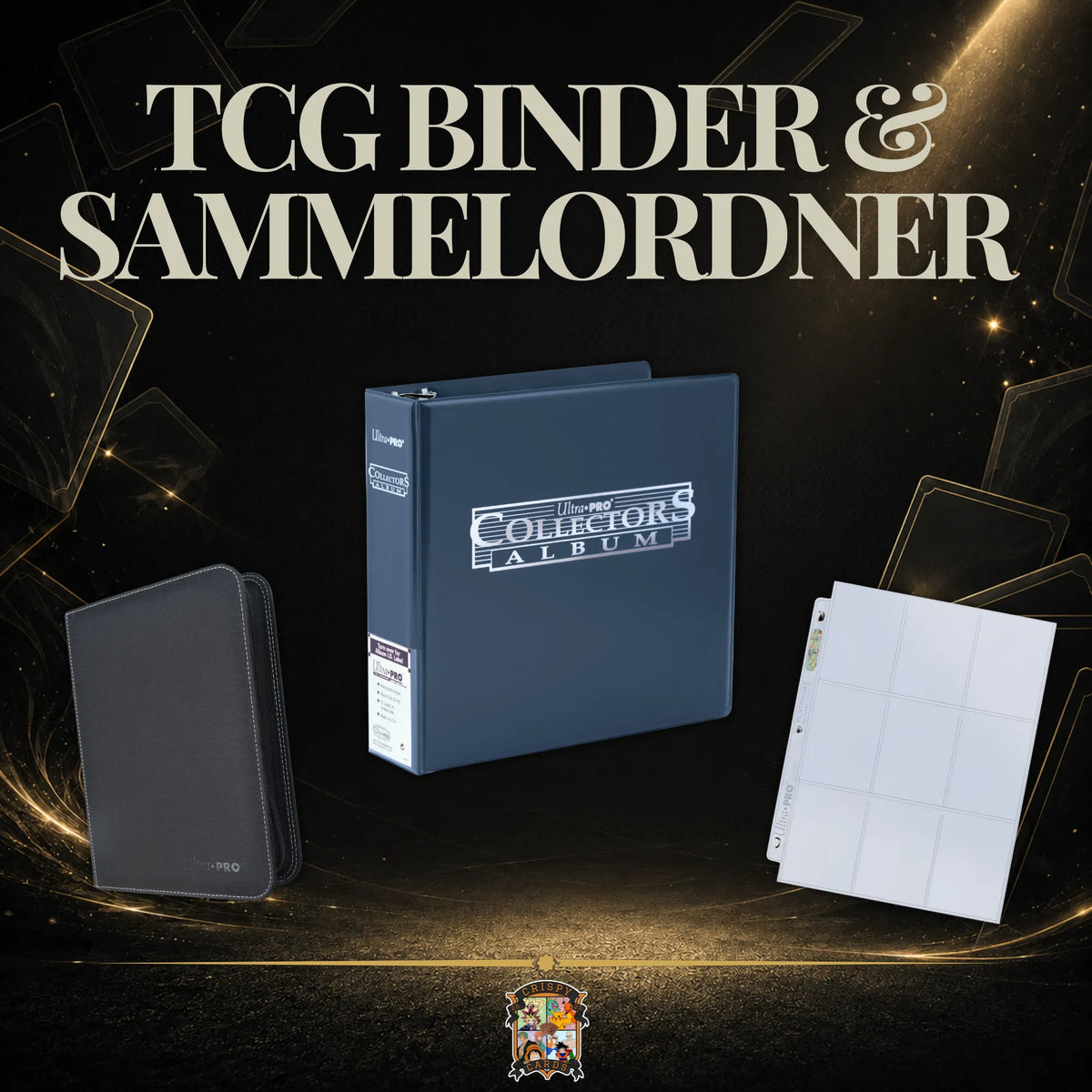 Sammelordner und Binderseiten für TCG Karten und Toploader